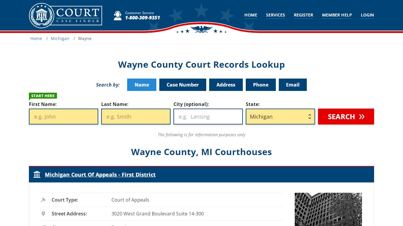 Wayne County Court Records | MI Case Lookup